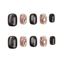Obsidian Opal Handmade Press on Nails