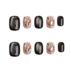 Obsidian Opal Handmade Press on Nails