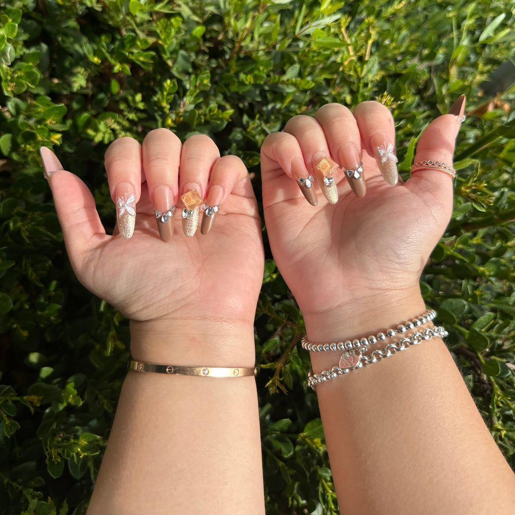 Maple Glaze Handmade Press on Nails