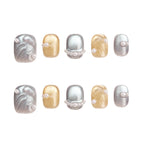 Champagne Opal Veil Handmade Press on Nails