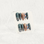 Azure Butterfly Handmade Press On Nails