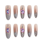 Twilight Crystal Handmade Press on Nails
