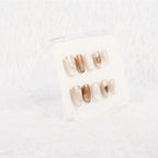 Champagne Cocoa Handmade Press on Nails
