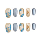 Coastal Bloom Handmade Press on Nails
