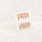Blush Diamond Veil Handmade Press on Nails