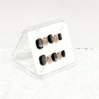 Obsidian Opal Handmade Press on Nails