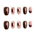 Noir Inlay Handmade Press on Nails