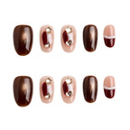 Noir Inlay Handmade Press on Nails