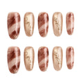 Blush Marble Handmade Press on Nails