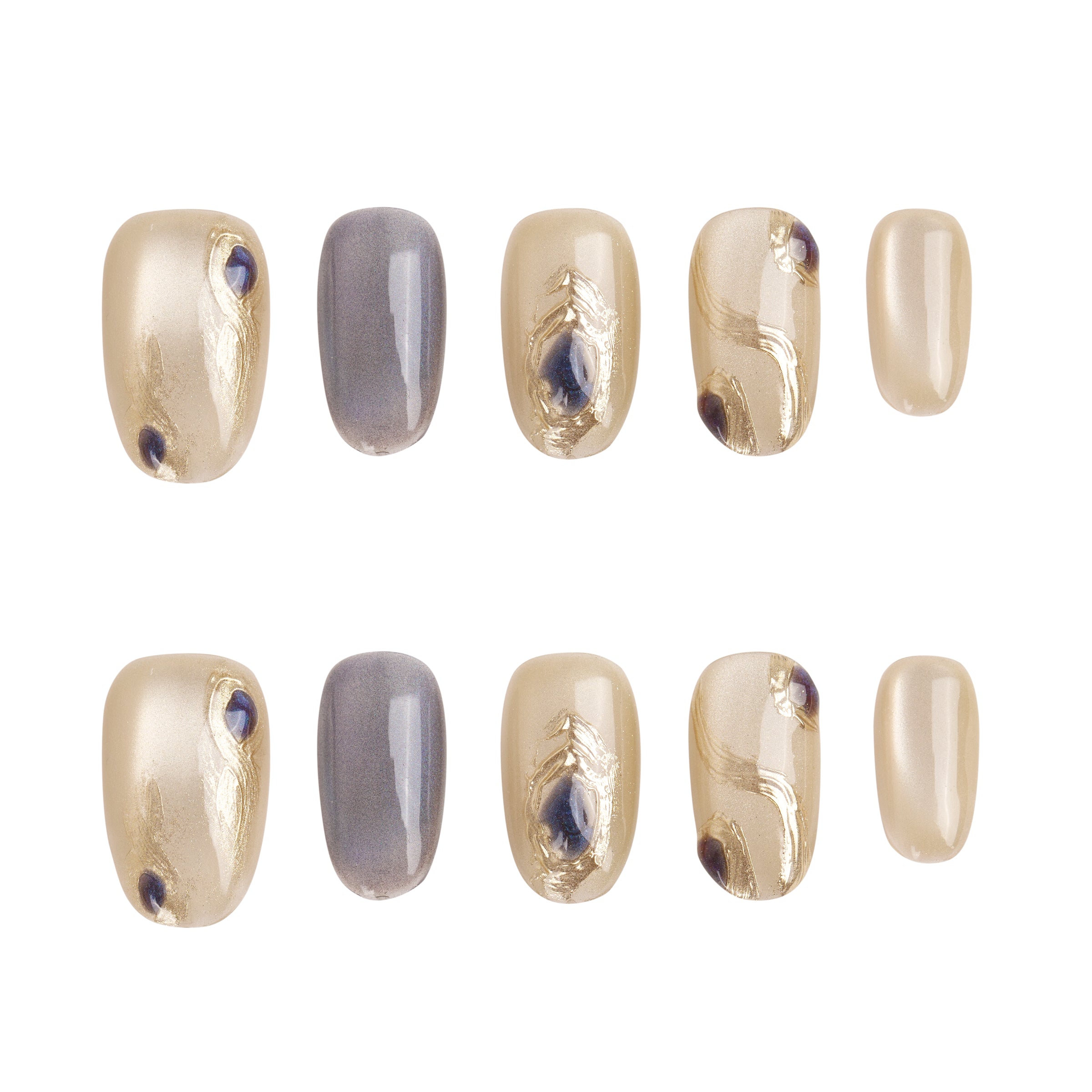 Slate Reverie Handmade Press on Nails
