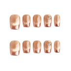 Blush Gilded Handmade Press on Nails