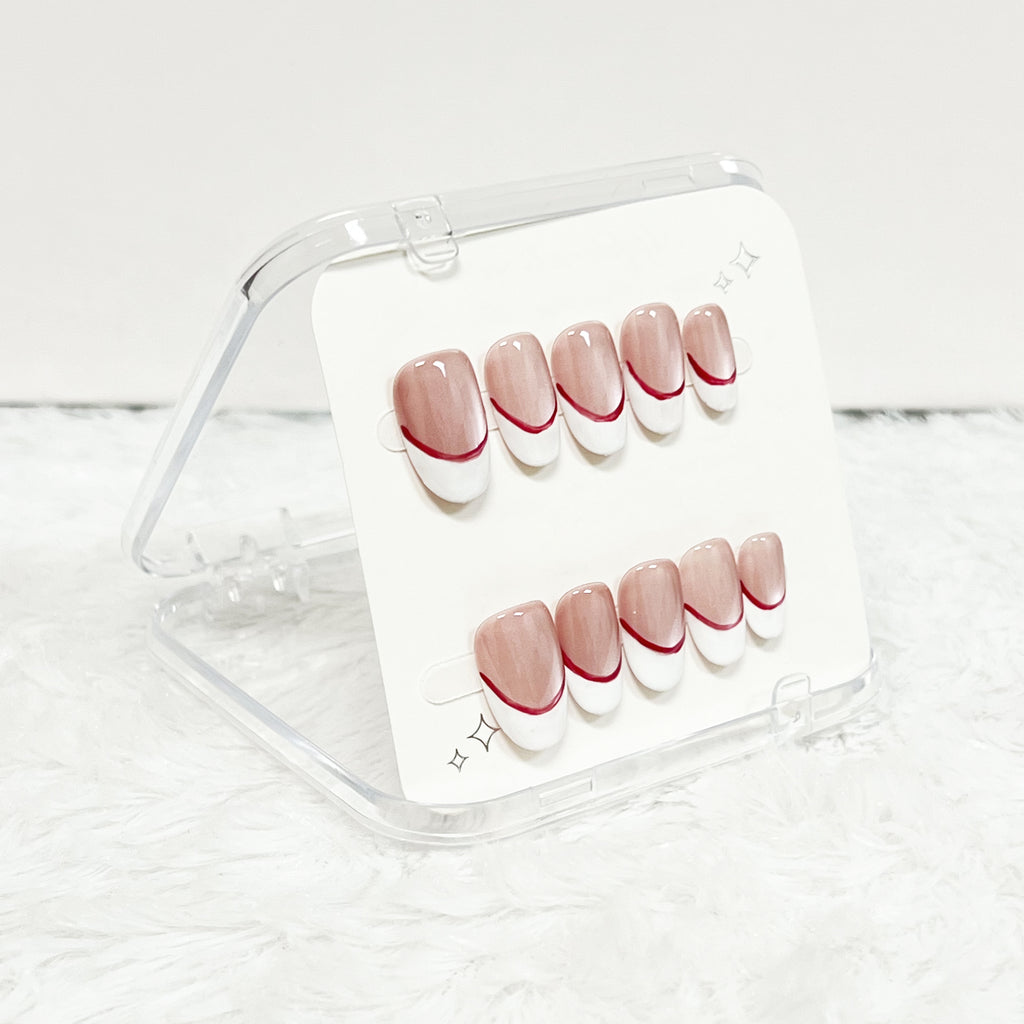 Rose French Handmade Press on Nails