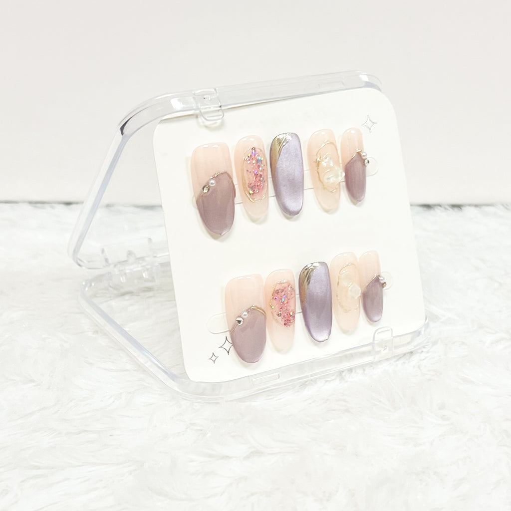 Lavender Blush Handmade Press on Nails
