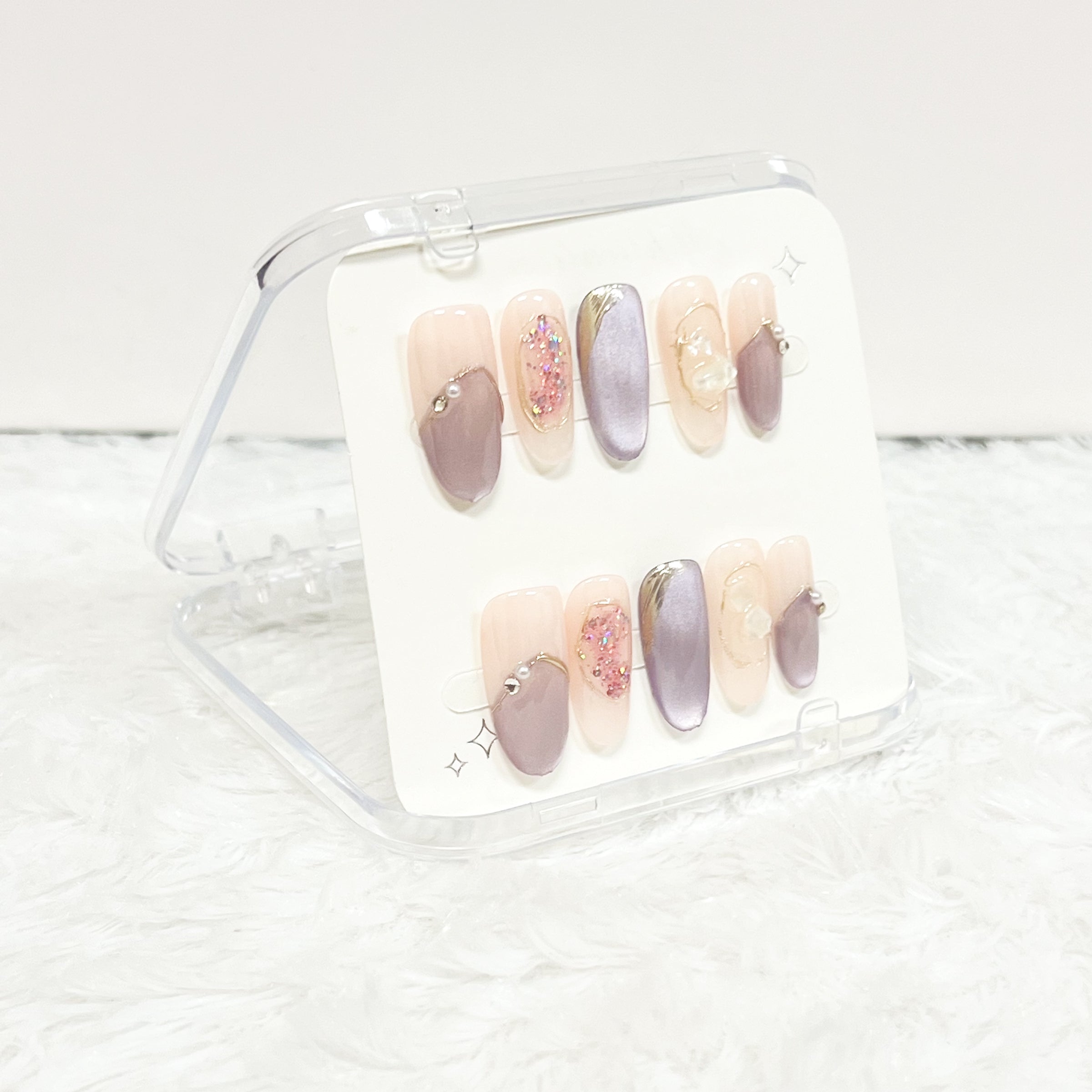 Lavender Blush Handmade Press on Nails