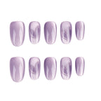 Lavender Heart Handmade Press on Nails