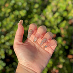 Crystal Blush Lattice Handmade Press on Nails
