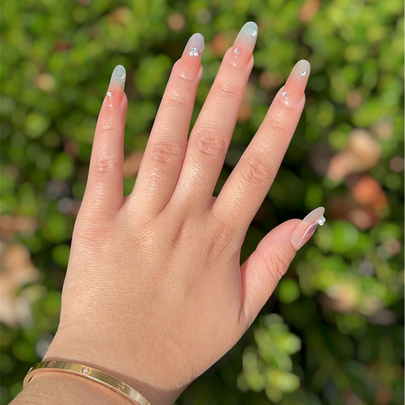 Mermaid Tail Shimmer Handmade Press on Nails