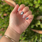 Obsidian Opal Handmade Press on Nails