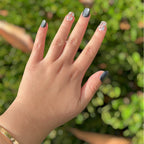 Obsidian Opal Handmade Press on Nails