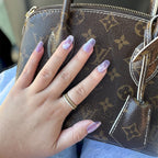 Lavender Heart Handmade Press on Nails