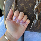 Lavender Heart Handmade Press on Nails