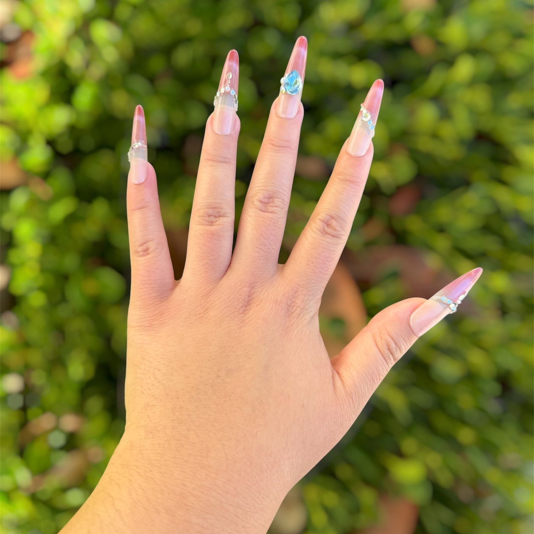 Barbie Sapphire Handmade Press on Nails
