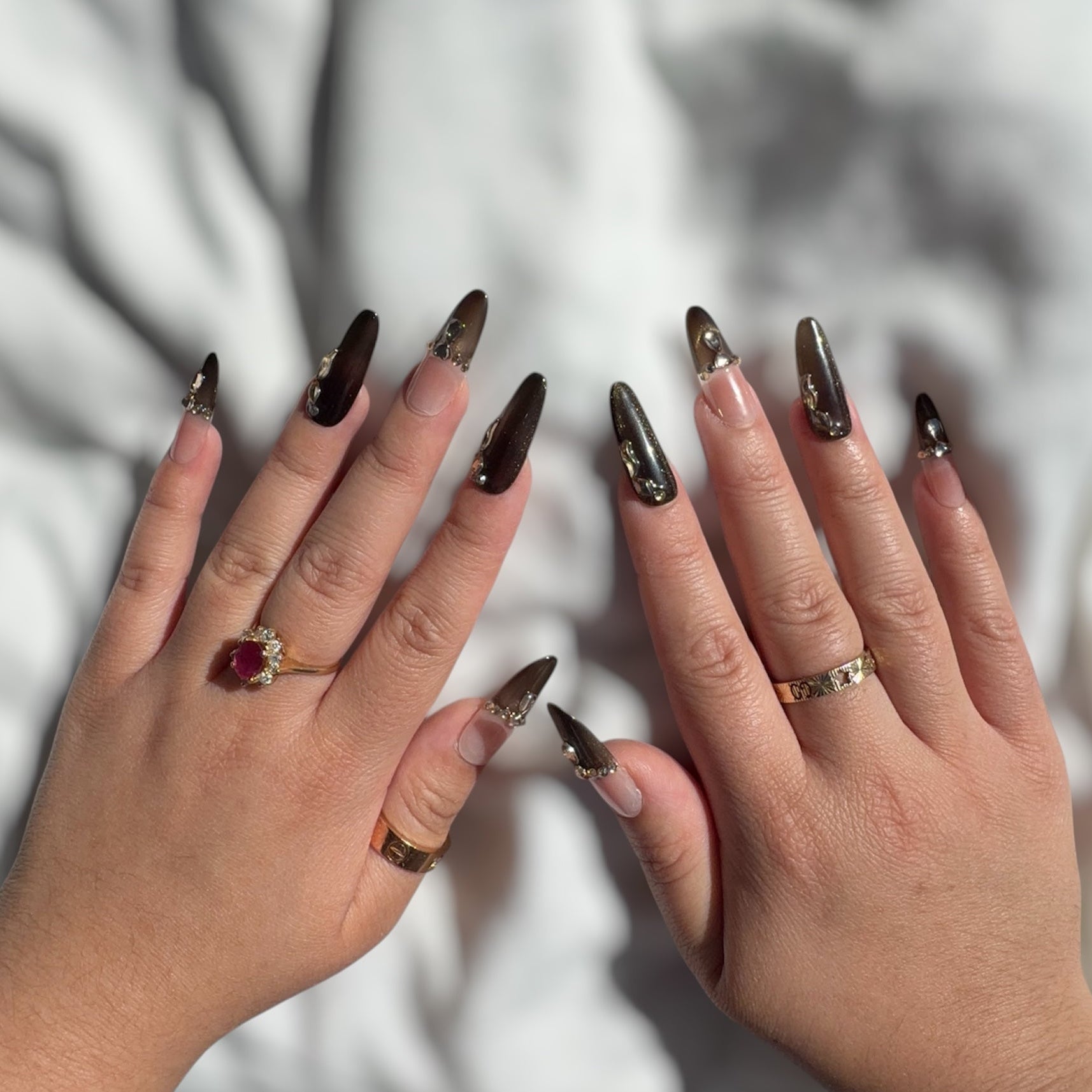 Cocoa Jewel Handmade Press on Nails